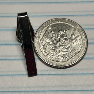 Sterling Silver Swank Tie‎ Clip Marked
